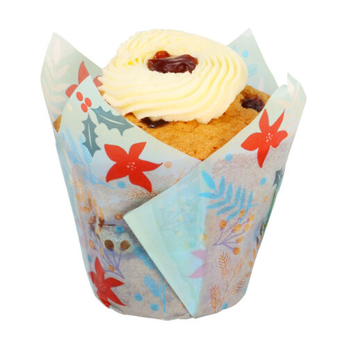 CÁPSULAS MUFFIN FLORES FESTIVAS 24 UDS. PME