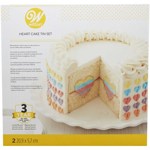 SET MOLDES CORAZÓN CON RELLENO WILTON