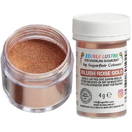 COLORANTE EN POLVO LUSTRE BLUSH ROSE GOLD 4 GR. SUGARFLAIR