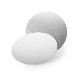 BASE PLATEADA 3 MM REDONDA - 15 CM.