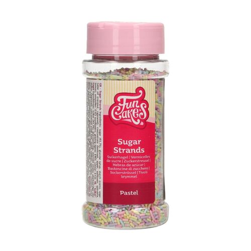 FIDEOS AZÚCAR COLOR PASTEL 80 GR. FUNCAKES