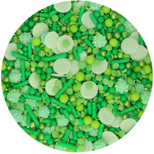 SPRINKLE MEDLEY GREEN 65 GR. FUNCAKES