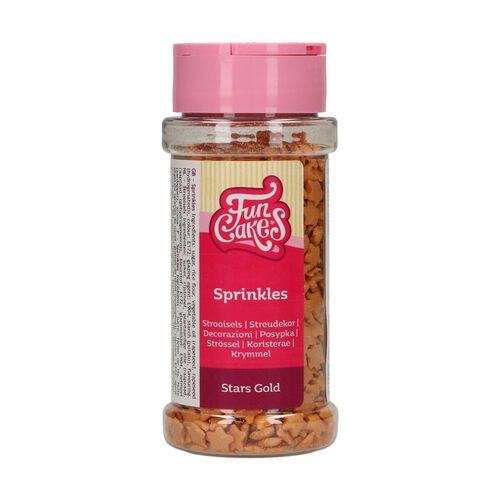 SPRINKLE STARS GOLD 60 GR. FUNCAKES