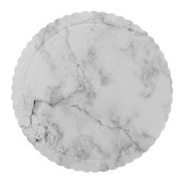 BASE REDONDA 3 MM MÁRMOL - 25 CM. (BORDE ONDULADO)