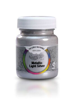 COLORANTE EN POLVO METALLIC LIGHT SILVER 30 GR. RAINBOW DUST