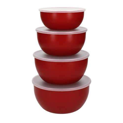 SET 4 BOLS ROJOS KITCHENAID