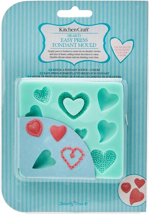 MOLDE SILICONA CORAZONES KITCHEN CRAFT