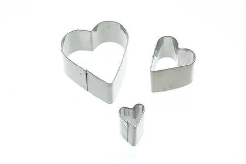 SET 3 MINI CORTADORES CORAZÓN KITCHEN CRAFT