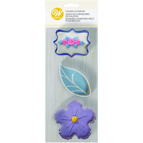 SET 3 CORTADORES FLORALES WILTON