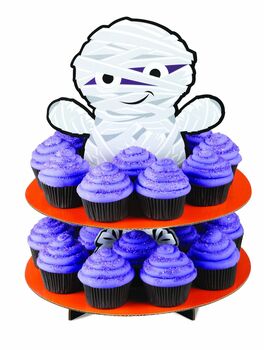 EXPOSITOR CUPCAKES MOMIA HALLOWEEN WILTON