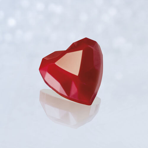 MOLDE POLICARBONATO BOMBÓN CORAZÓN DIAMANTE MARTELLATO