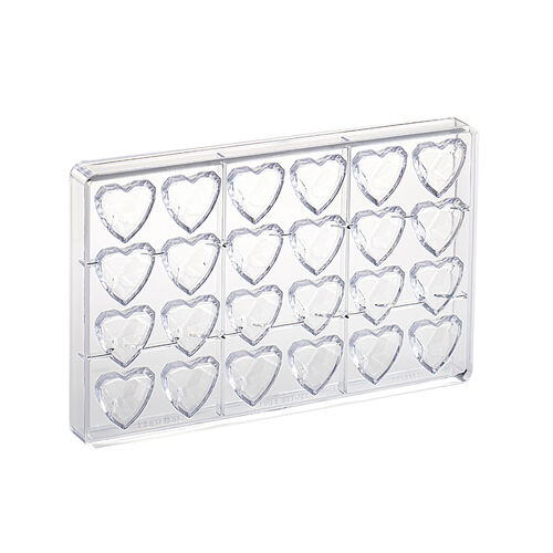 MOLDE POLICARBONATO BOMBÓN CORAZÓN DIAMANTE MARTELLATO