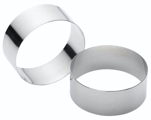 SET 2 AROS ACERO INOX 9 CM. H3,5 KITCHEN CRAFT