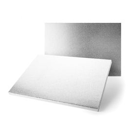 BASE PLATEADA 12 MM RECTANGULAR - 30X25 CM.