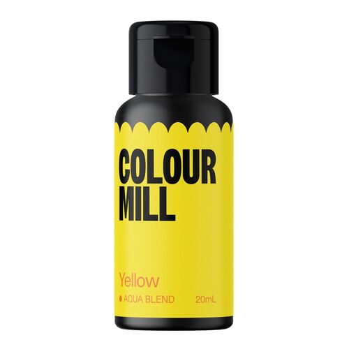 COLORANTE EN GEL AMARILLO AQUA BLEND 20 ML. COLOUR MILL