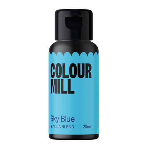 COLORANTE EN GEL AZUL CIELO AQUA BLEND 20 ML. COLOUR MILL