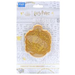 CORTADOR Y MARCADOR GALLETAS ESCUDO HUFFLEPUFF PME