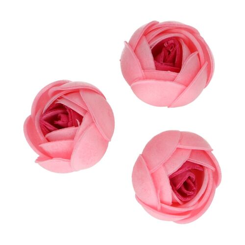FLORES COMESTIBLES ROSA 6 UDS. FUNCAKES