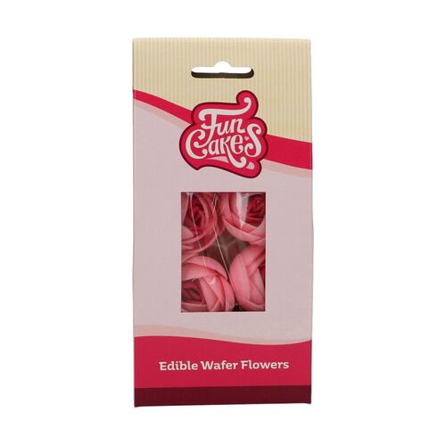 FLORES COMESTIBLES ROSA 6 UDS. FUNCAKES