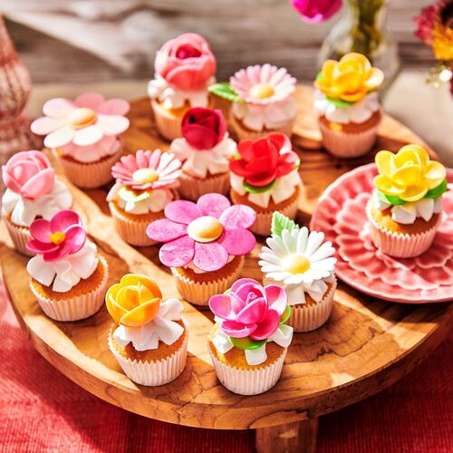 FLORES COMESTIBLES CAMELIA 5 UDS. FUNCAKES