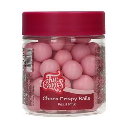 BOLAS CRUJIENTES DE CHOCOLATE PEARL PINK 130 GR. FUNCAKES