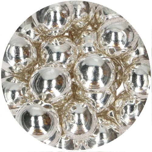 BOLAS CRUJIENTES DE CHOCOLATE METALLIC SILVER 130 GR. FUNCAKES
