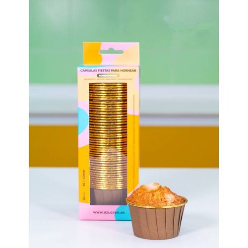 CÁPSULAS MARRÓN/ORO 50 UDS. AZUCREN