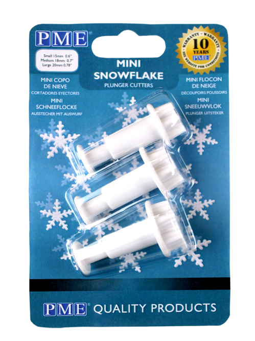 SET 3 MINI CORTADORES CON EXPULSOR COPO DE NIEVE PME