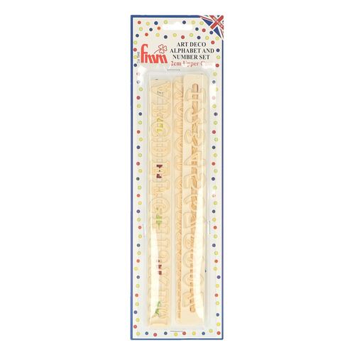 ALFABETO Y NÚMEROS ART DECO MAYÚSCULAS FMM