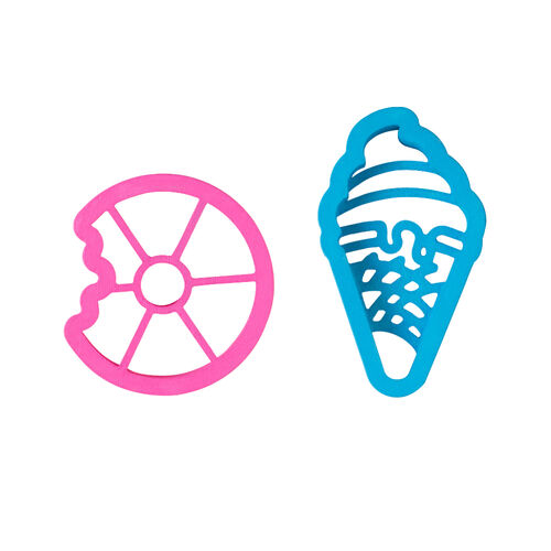 SET DOS CORTADORES DONUT Y HELADO DECORA