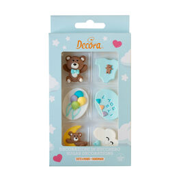DECORACIONES AZÚCAR BABY BOY DECORA