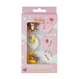 DECORACIONES AZÚCAR BABY GIRL DECORA