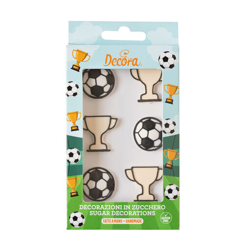 DECORACIONES AZÚCAR FÚTBOL DECORA