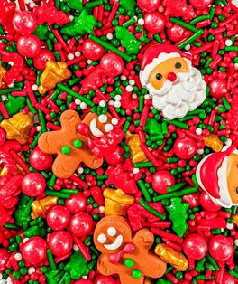 SPRINKLE PAPA NOEL Y JENGIBRE 90 GR. AZUCREN SPRINKLE PAPA NOEL Y JENGIBRE 90 GR. AZUCREN