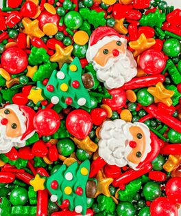 SPRINKLE PAPÁ NOEL Y ÁRBOL 90 GR. AZUCREN SPRINKLE PAPÁ NOEL Y ÁRBOL 90 GR. AZUCREN