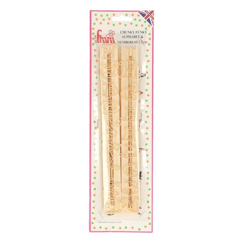 ALFABETO Y NÚMEROS MAYÚSCULAS CHUNKY FUNKY FMM