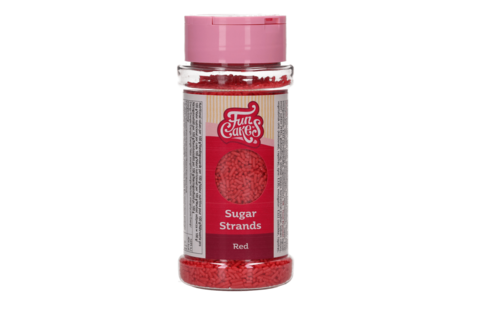 SUGAR STRANDS ROJO 80 GR. FUNCAKES