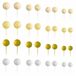 SET 32 BOLAS DECORATIVAS MIX AMARILLO AZUCREN
