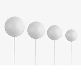 SET 20 BOLAS DECORATIVAS BLANCAS AZUCREN