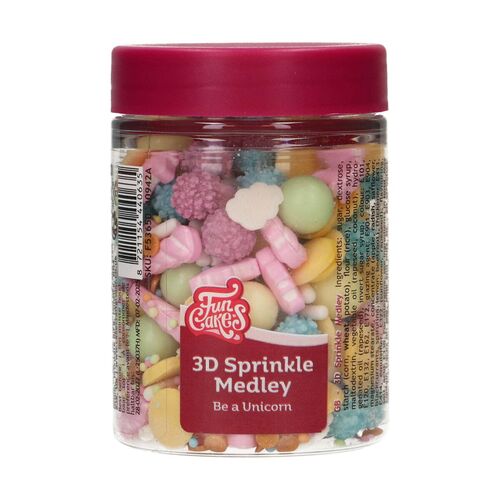 3D SPRINKLE MEDLEY - BE A UNICORN 70 GR. FUNCAKES