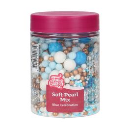 SOFT PEARLS MIX BLUE CELEBRATION 80 GR. FUNCAKES