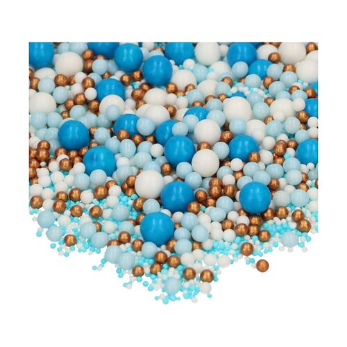 SOFT PEARLS MIX BLUE CELEBRATION 80 GR. FUNCAKES