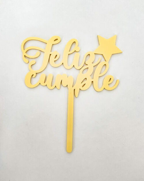 TOPPER "Feliz Cumple"