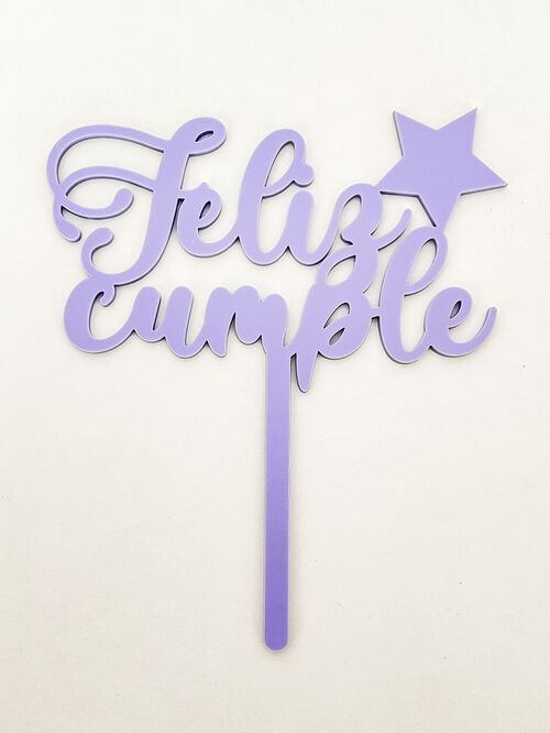 TOPPER "Feliz Cumple"
