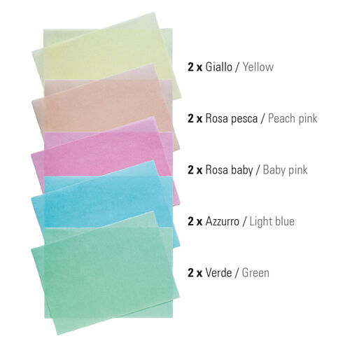 10 HOJAS OBLEA FINAS A4 COLORES VARIADOS DECORA