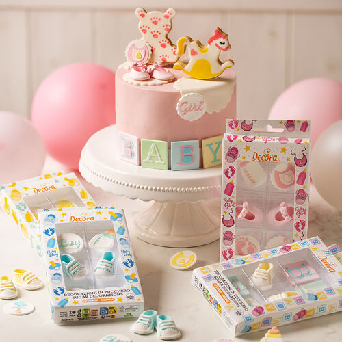 DECORACIONES AZÚCAR ITS A BOY 6 UDS. DECORA