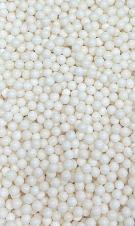 SUGAR PEARLS 5 MM WHITE 100 GR.