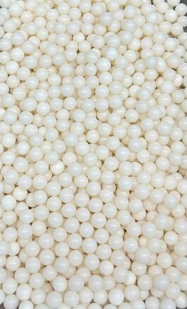 SUGAR PEARLS 7 MM WHITE 100 GR.