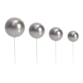 SET 20 BOLAS DECORATIVAS PLATA AZUCREN