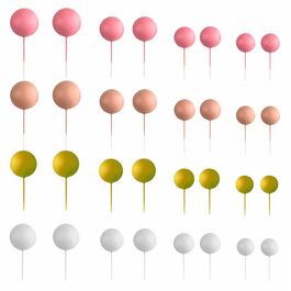 SET 32 BOLAS DECORATIVAS MIX ROSA AZUCREN